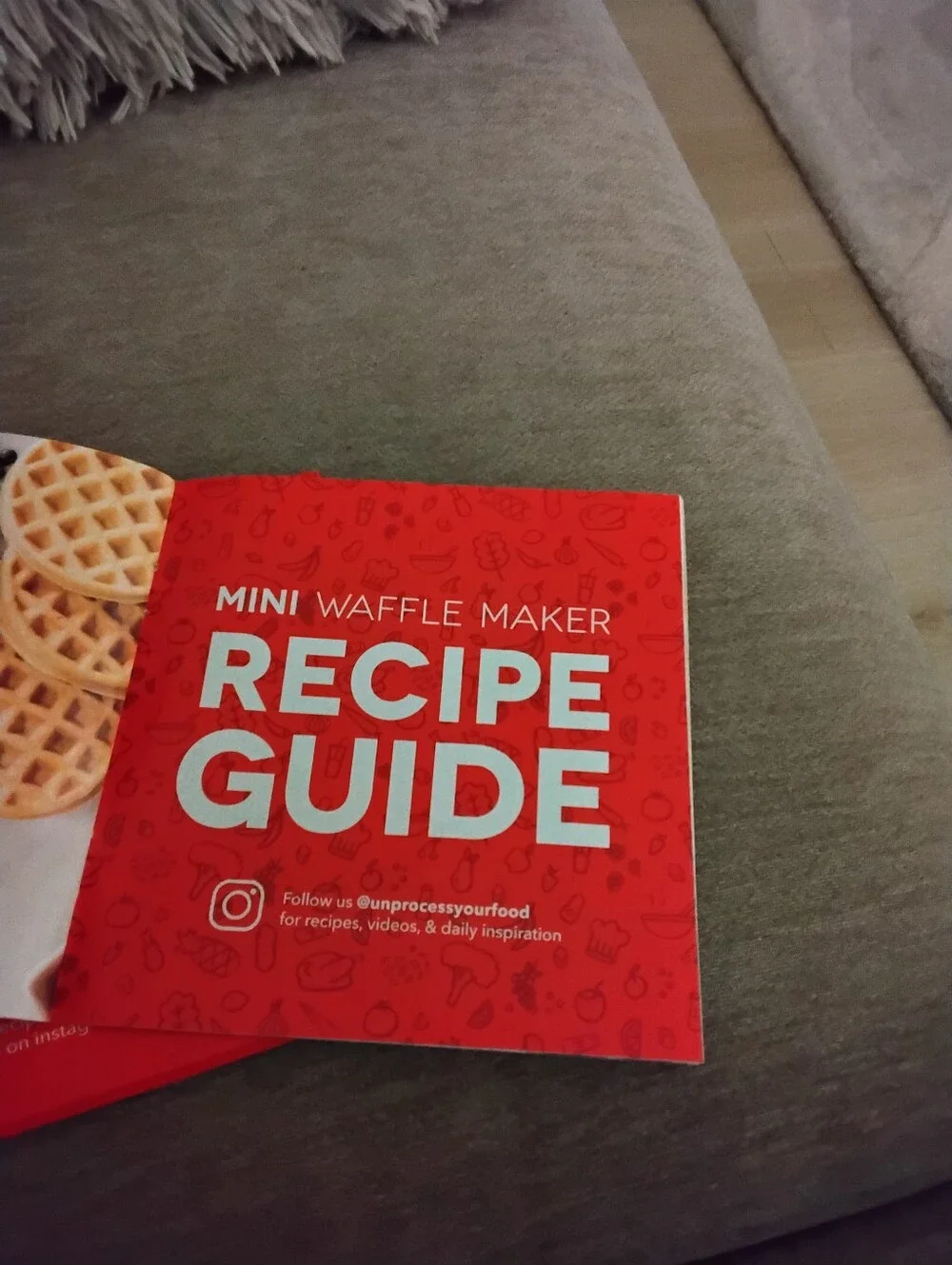 New In Box MINI WAFFLE MAKER, With Instruction booklet